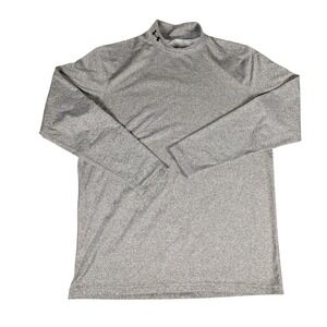 Under Armour Men's Gray Fitted ColdGear Long Sleeve Mock Neck Top XL